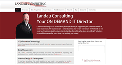 Desktop Screenshot of landauconsulting.com
