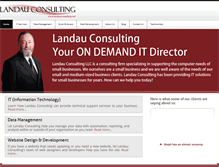 Tablet Screenshot of landauconsulting.com